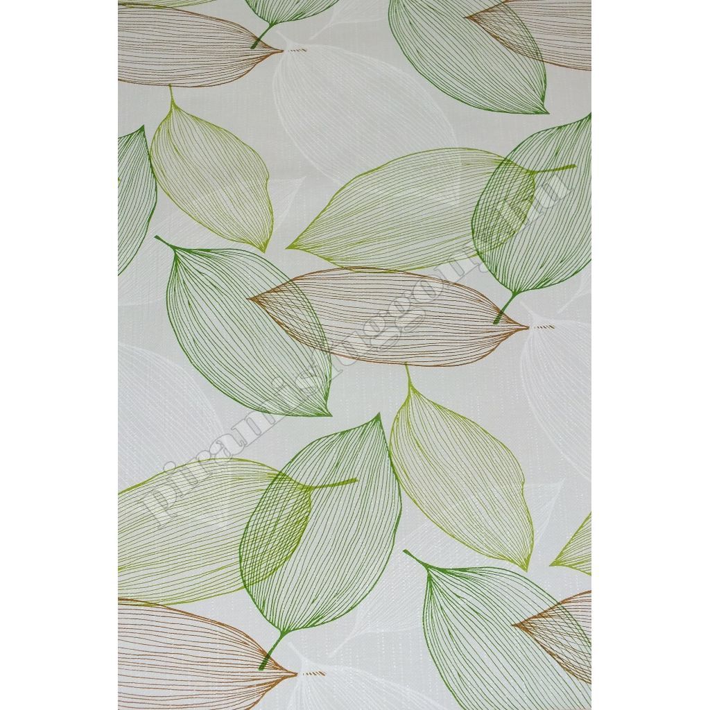 5734830 Leaf Barna-zöld Viaszos vászon anyag