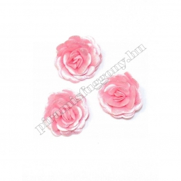  Textil virágdísz 3 cm Rózsaszín Kézműves kellék