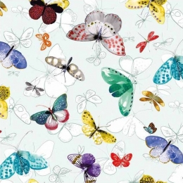  170 1 Színes pillangós Viaszos vászon anyag