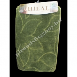  Zöld virágos 3 részes Textil fürdőszoba szőnyeg