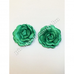  Textil virágdísz 8 cm Zöld Kézműves kellék