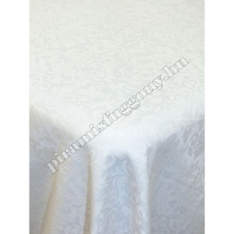  Ameli 320 fehér barokk mintás Teflonos asztalterítő anyag