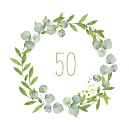  Birthday 50 Szalvéta