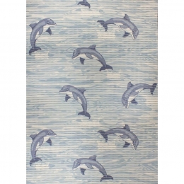  Delfines PVC fürdőszobai szőnyeg egyedi méretre