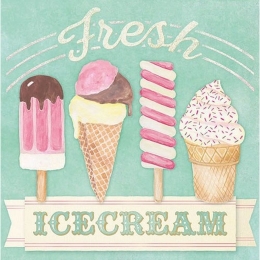  Fresh icecream Szalvéta