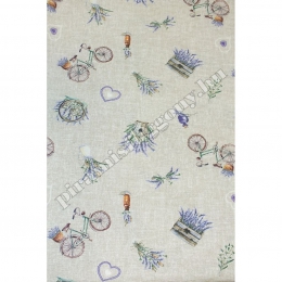  Lavender Bicycle dekor Textilből elkötő