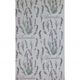  Lila levendula mintás PVC fürdőszobai szőnyeg egyedi méretre