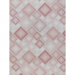  Rózsaszín kockás geometrikus PVC fürdőszobai szőnyeg egyedi méretre