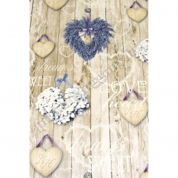  Rustic Lavender dekor Textilből elkötő