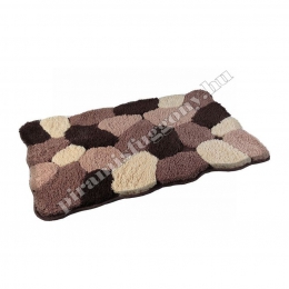  Shaggy barna kavicsos Textil fürdőszoba szőnyeg