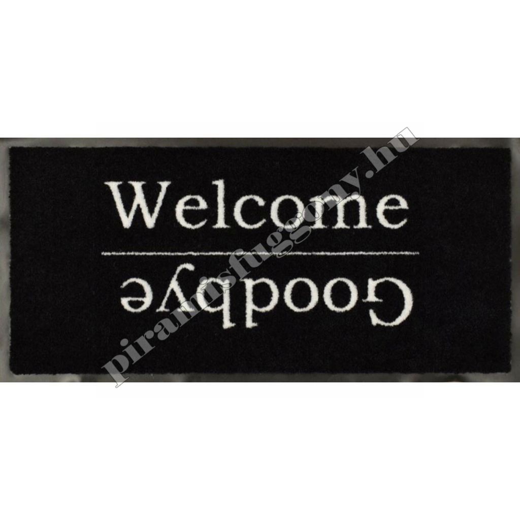 Welcome-Goodbye fekete Lábtörlő